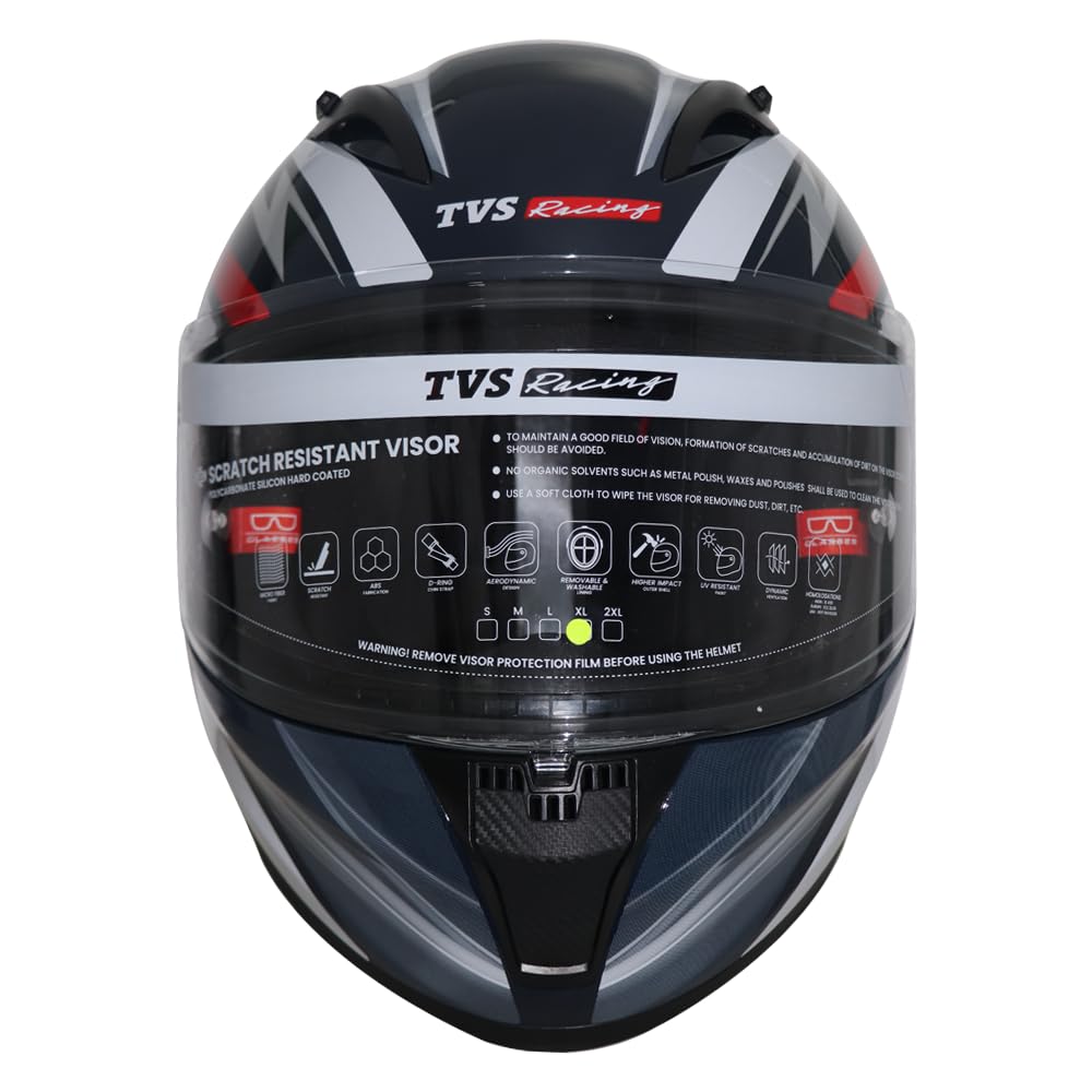 Helmetkart Bluetooth Ready Helmet for Men's Bike: Full Face Helmet for Men, Premium Bike Helmet for Ultimate Safety & Style - Riding Helmets for Men Bike Adventures White/Black