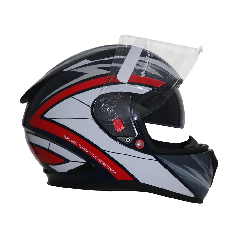 Helmetkart Bluetooth Ready Helmet for Men's Bike: Full Face Helmet for Men, Premium Bike Helmet for Ultimate Safety & Style - Riding Helmets for Men Bike Adventures White/Black