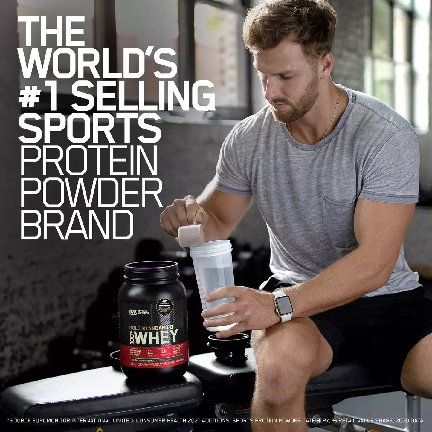 Optimum Nutrition (On) Gold Standard 100% Whey Protein Double Rich Chocolate Flavour 1.7 Kg Powder